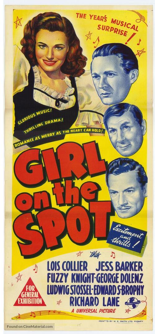 Girl on the Spot - Australian Movie Poster
