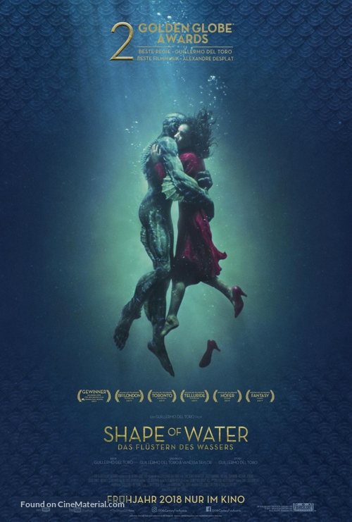 The Shape of Water - Austrian Movie Poster