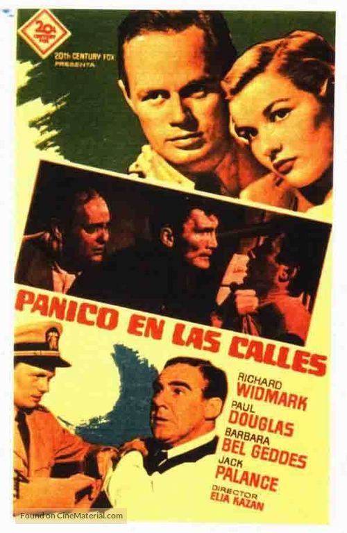 Panic in the Streets - Spanish Movie Poster