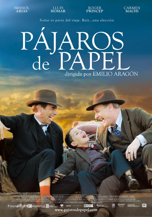 P&aacute;jaros de papel - Spanish Movie Poster