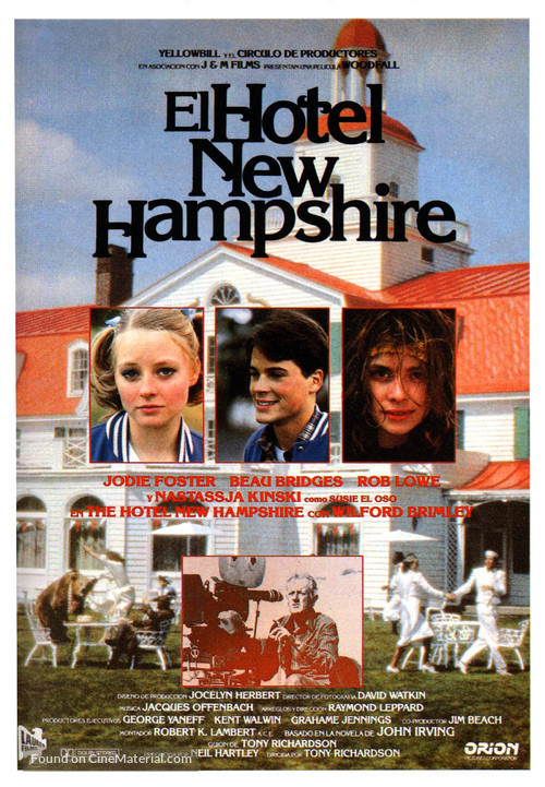 The Hotel New Hampshire - Spanish Movie Poster