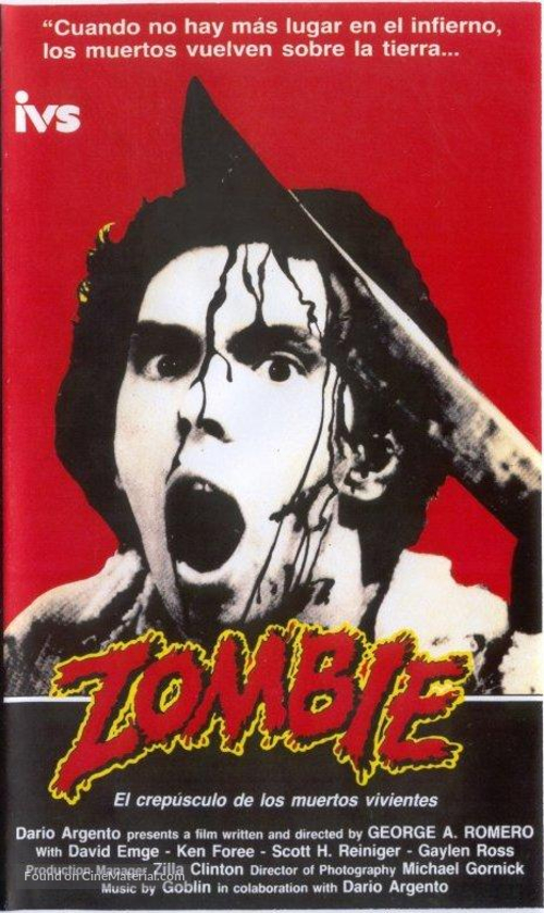 Dawn of the Dead - Spanish VHS movie cover