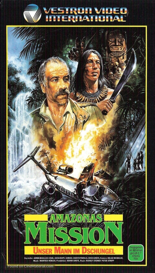 Unser Mann im Dschungel - German VHS movie cover