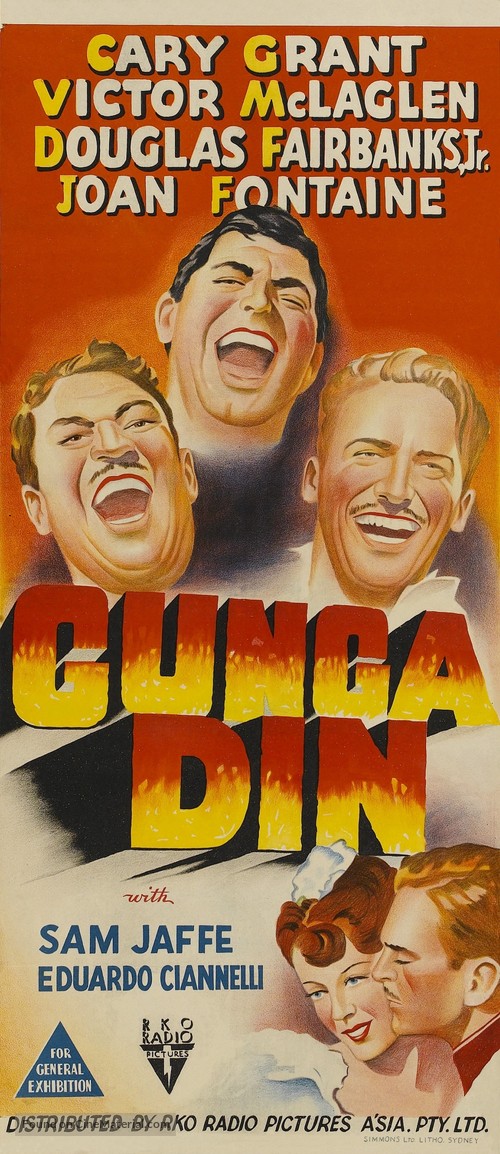 Gunga Din - Australian Movie Poster