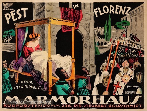 Die Pest in Florenz - German Movie Poster