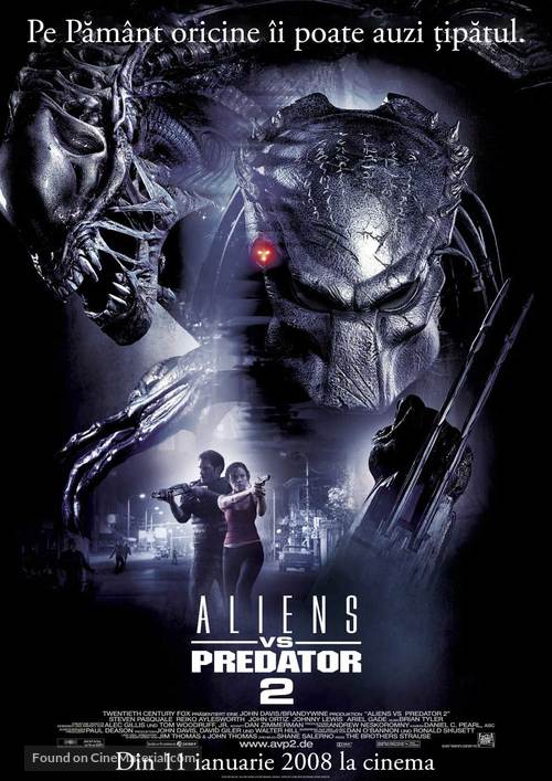 AVPR: Aliens vs Predator - Requiem - Romanian Movie Poster