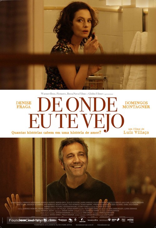 De Onde Eu Te Vejo - Brazilian Movie Poster