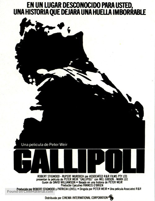 Gallipoli - Spanish Movie Poster