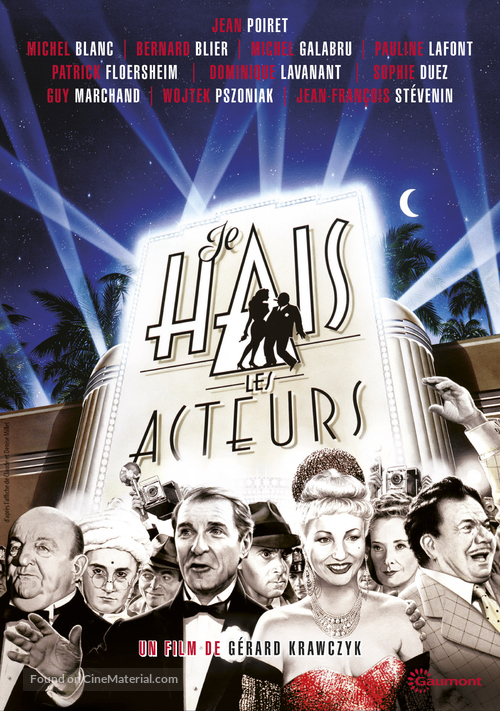 Je hais les acteurs - French DVD movie cover