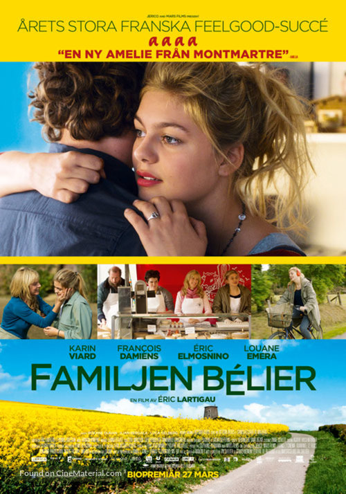 La famille B&eacute;lier - Swedish Movie Poster