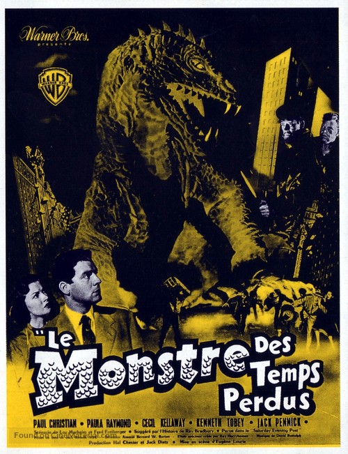 The Beast from 20,000 Fathoms - French Movie Poster