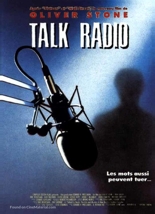 Talk Radio - French Movie Poster
