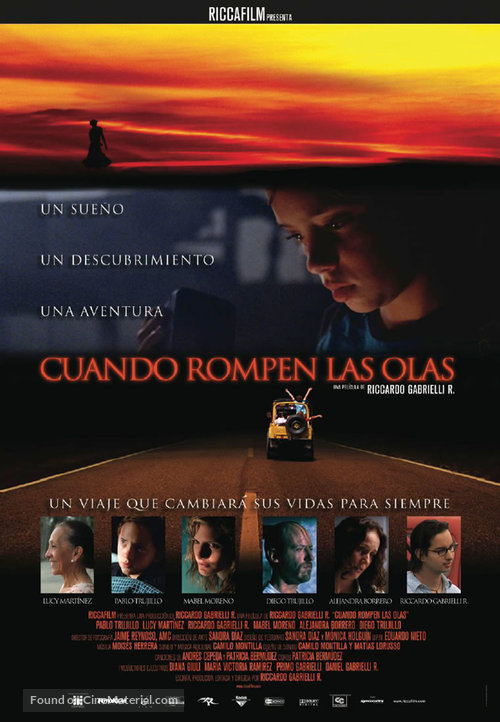 Cuando rompen las olas - Colombian Movie Poster