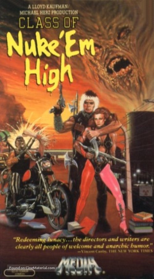 Class of Nuke &#039;Em High - VHS movie cover