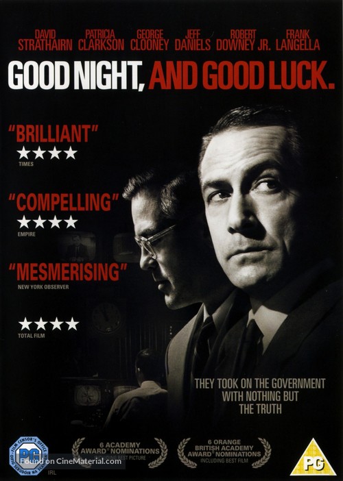 Good Night, and Good Luck. - British Movie Cover