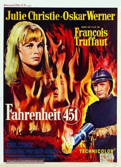 Fahrenheit 451 - Belgian Movie Poster