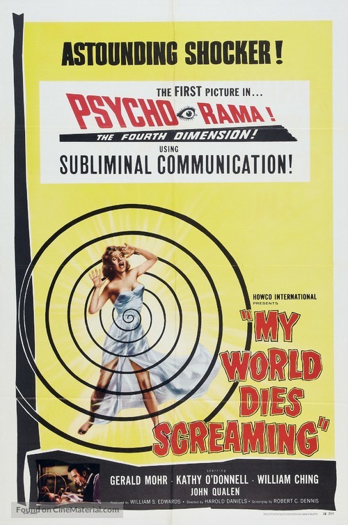 My World Dies Screaming - Movie Poster