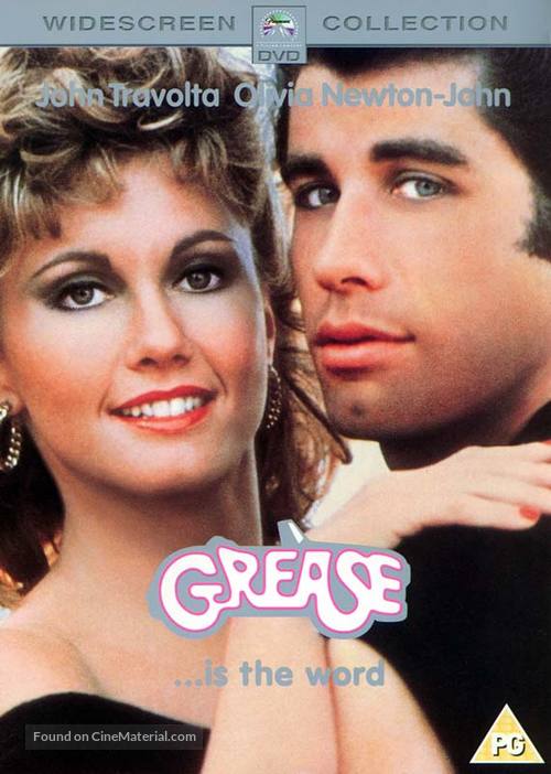 Grease - British DVD movie cover