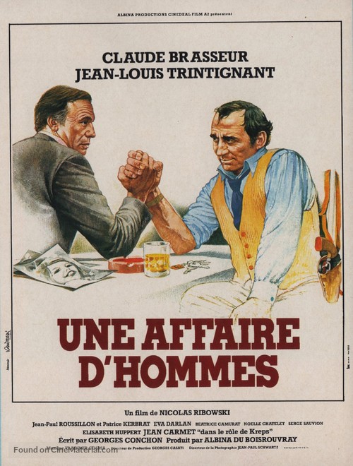 Une affaire d&#039;hommes - French Movie Poster