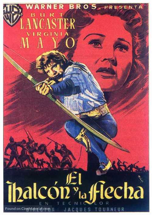 The Flame and the Arrow - Spanish Movie Poster