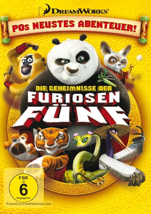 Kung Fu Panda: Secrets of the Furious Five - German Movie Cover