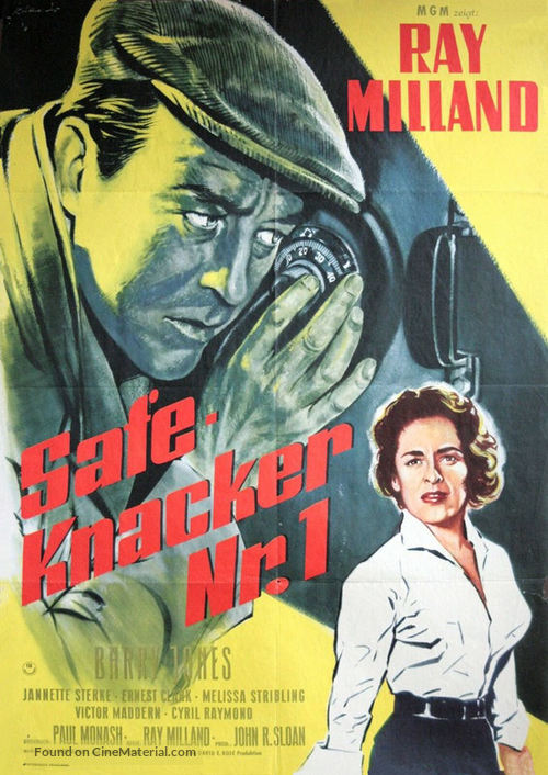 The Safecracker - German Movie Poster