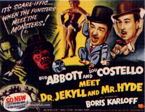 Abbott and Costello Meet Dr. Jekyll and Mr. Hyde - British Movie Poster