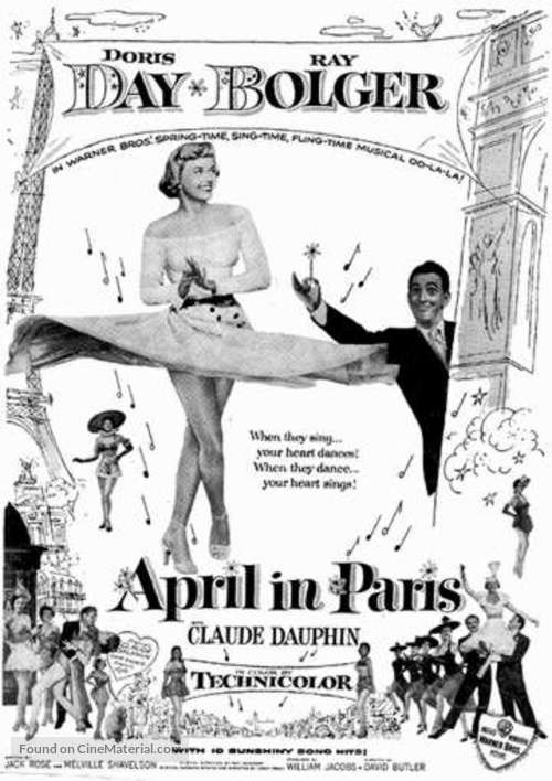 April In Paris 1952 Movie Poster