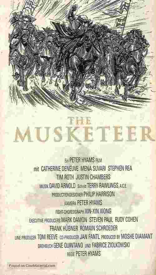 The Musketeer - German poster