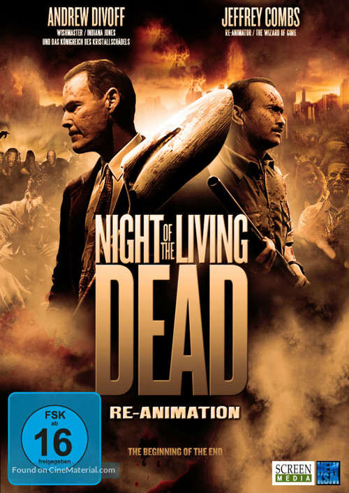 Night of the Living Dead 3D: Re-Animation - German DVD movie cover