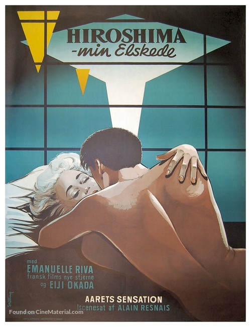 Hiroshima mon amour - Danish Movie Poster