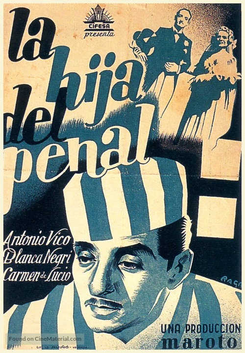 La hija del penal - Spanish Movie Poster