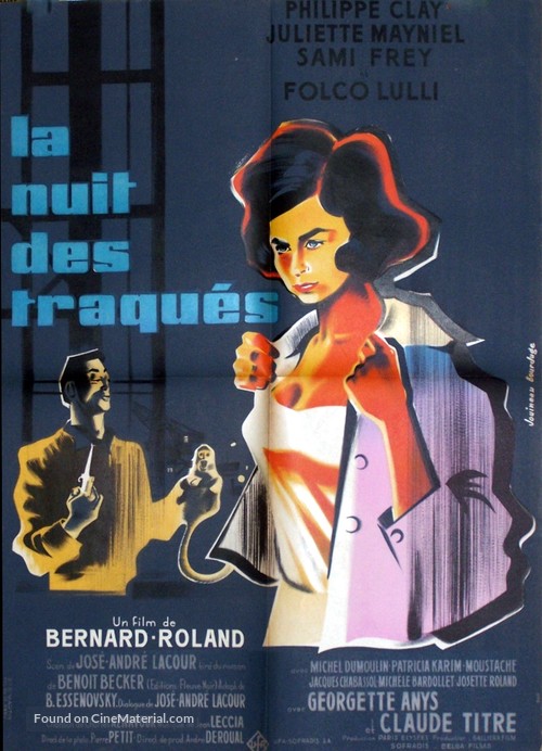La nuit des traqu&eacute;s - French Movie Poster