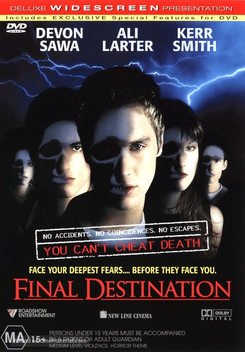 Final Destination - Australian DVD movie cover