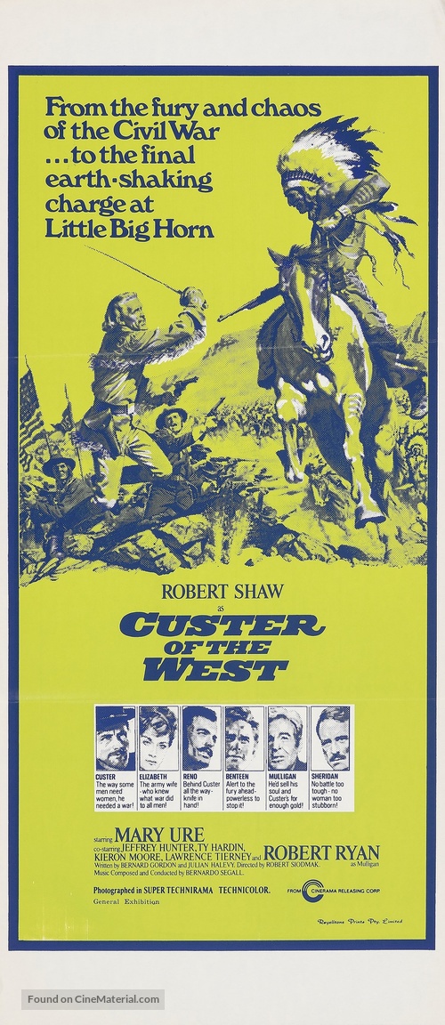 Custer of the West - Australian Movie Poster