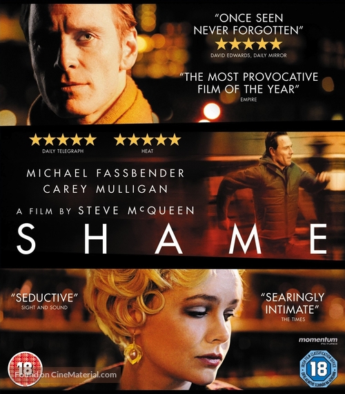 Shame - British Blu-Ray movie cover