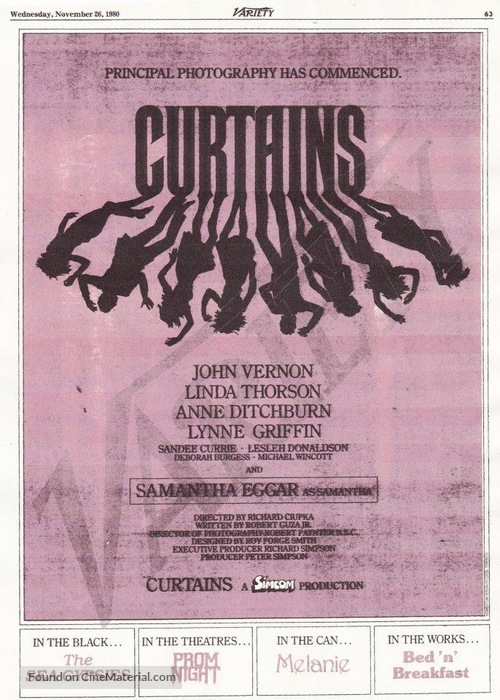 Curtains - poster