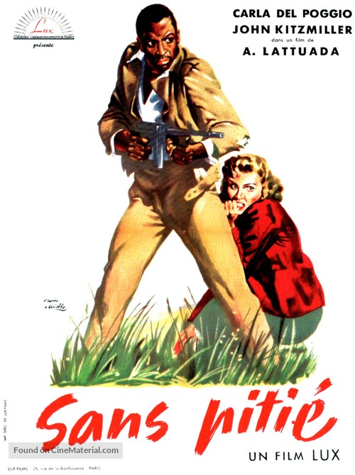 Senza piet&agrave; - French Movie Poster