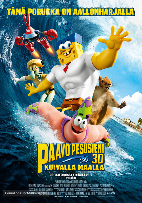 The SpongeBob Movie: Sponge Out of Water - Finnish Movie Poster