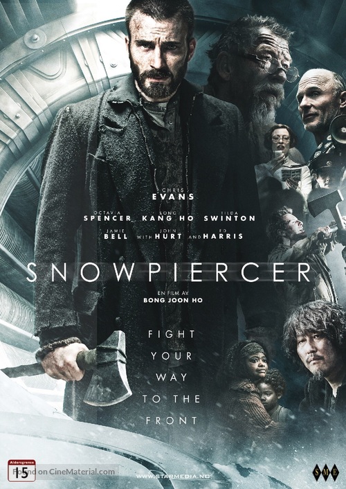 Snowpiercer - Norwegian DVD movie cover