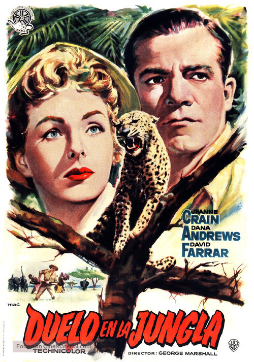 Duel in the Jungle - Spanish Movie Poster
