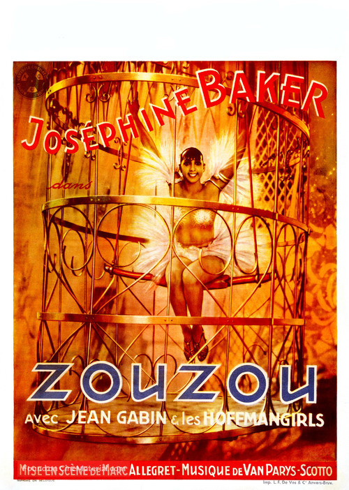 Zouzou - Belgian Movie Poster