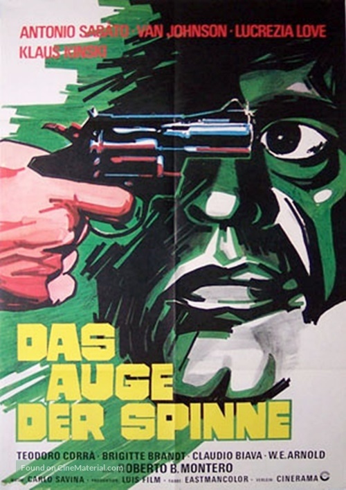 L&#039;occhio del ragno - German Movie Poster