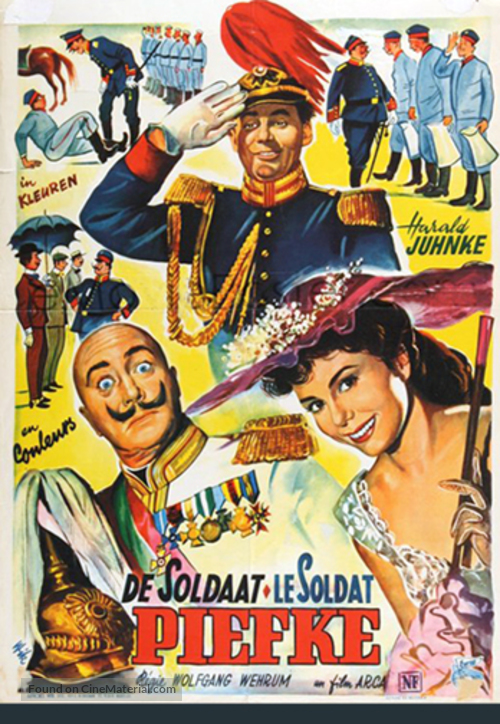 Piefke, der Schrecken der Kompanie - Belgian Movie Poster