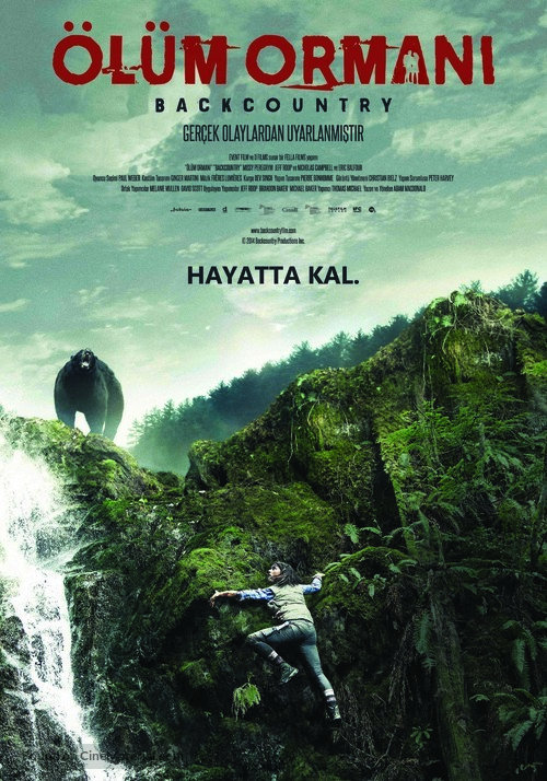 Backcountry - Turkish Movie Poster