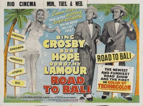 Road to Bali - British Movie Poster