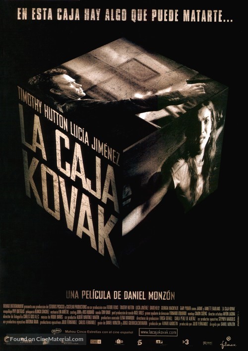 The Kovak Box - Spanish Movie Poster