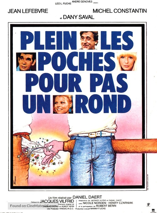 Plein les poches pour pas un rond... - French Movie Poster