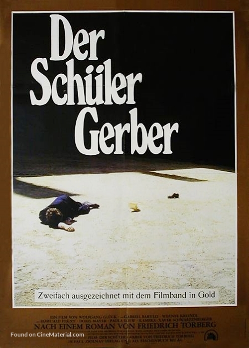 Der Sch&uuml;ler Gerber - German Movie Poster