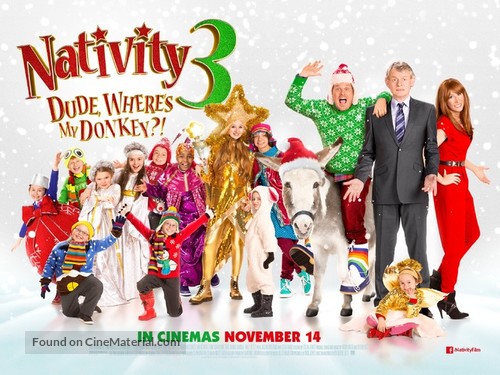 Nativity 3: Dude Where&#039;s My Donkey? - British Movie Poster